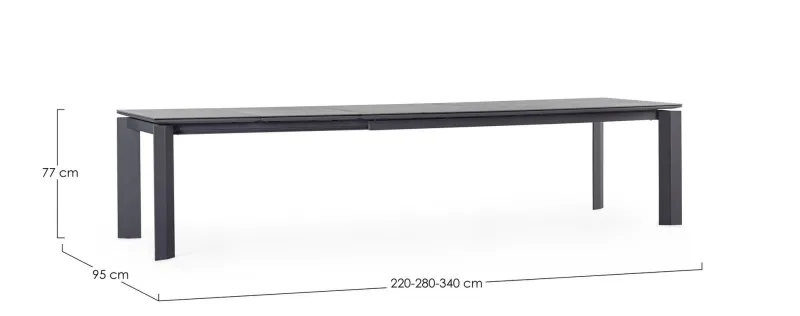 Bizzotto TAVOLO ANTRACITE WG21 - OTAVIO