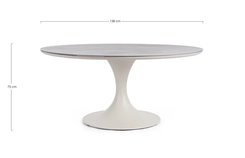 Best Bizzotto TAVOLO ARNOLD D158 PELICAN