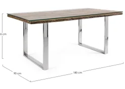 Best Bizzotto TAVOLO FISSO IN LEGNO 180X90 - STANTON