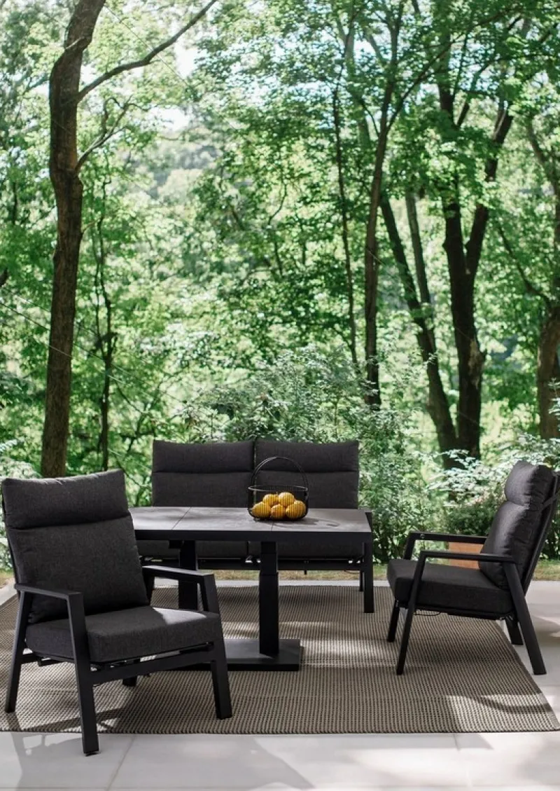 Hot Bizzotto TAVOLO IN ALLUMINIO ANTRACITE JX55 - TRUMAN