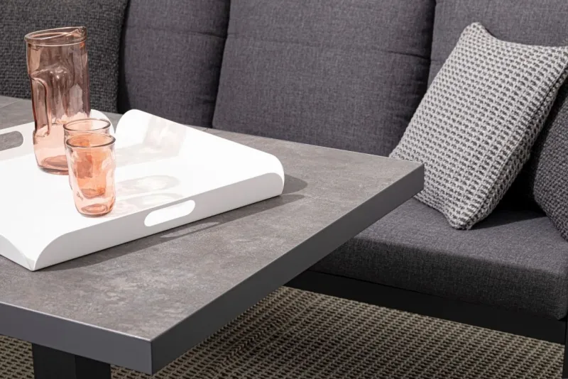 Hot Bizzotto TAVOLO IN ALLUMINIO ANTRACITE JX55 - TRUMAN