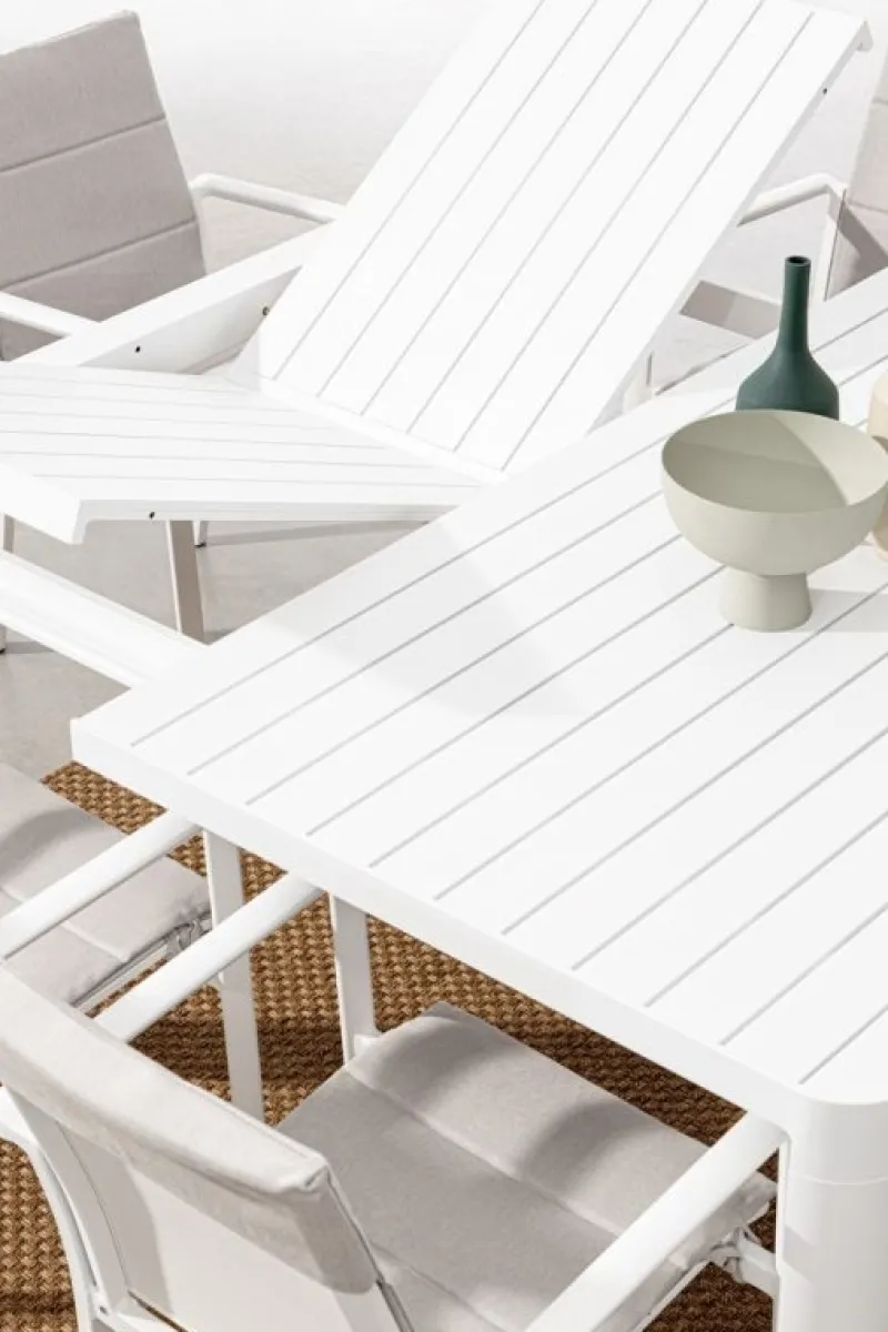 Hot Bizzotto TAVOLO IN ALLUMINIO BIANCO CX21 - KIPLIN