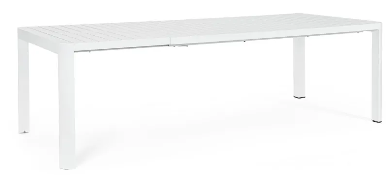 Outlet Bizzotto TAVOLO IN ALLUMINIO BIANCO CX21 - KIPLIN