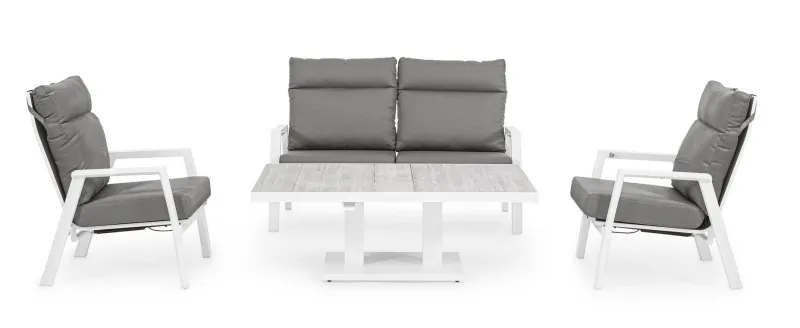 Hot Bizzotto TAVOLO IN ALLUMINIO BIANCO JX11 - TRUMAN