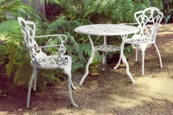 New Bizzotto TAVOLO IN ALLUMINIO D80 BIANCO - VICTORIA