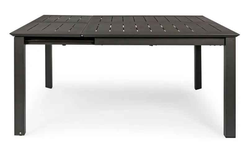 Outlet Bizzotto TAVOLO IN ALLUMINIO 110/160X160 ANTRACITE CX23 - KONNOR