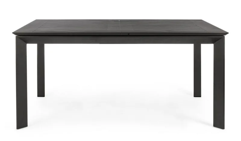 Outlet Bizzotto TAVOLO IN ALLUMINIO 110/160X160 ANTRACITE CX23 - KONNOR