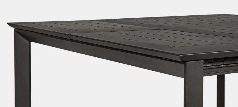 Outlet Bizzotto TAVOLO IN ALLUMINIO 110/160X160 ANTRACITE CX23 - KONNOR