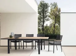 Discount Bizzotto TAVOLO IN ALLUMINIO 220-340X100 ANTRACITE YK13 - BELMAR