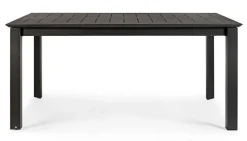 Clearance Bizzotto TAVOLO IN ALLUMINIO 160/240X100 ANTRACITE CX23 - KONNOR