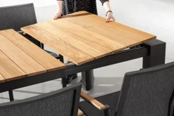 Bizzotto TAVOLO IN ALLUMINIO 253/319/384X110 ANTRACITE GK52 - CAMERON