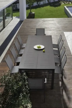 Online Bizzotto TAVOLO IN ALLUMINIO 200/300X110 ANTRACITE CX23 - KONNOR