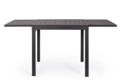 Best Bizzotto TAVOLO IN ALLUMINIO 83/166X80 ANTRACITE YK13 - PELAGIUS