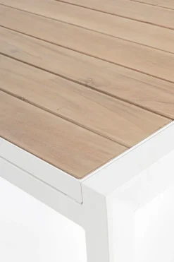 Discount Bizzotto TAVOLO IN ALLUMINIO 160-240X100 BIANCO YK11 - BELMAR