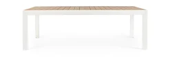 Online Bizzotto TAVOLO IN ALLUMINIO 220-340X100 BIANCO YK11 - BELMAR