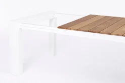 Bizzotto TAVOLO IN ALLUMINIO 253/319/384X110 BIANCO GK50 - CAMERON