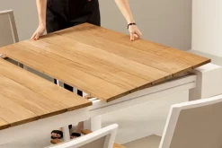 Bizzotto TAVOLO IN ALLUMINIO 253/319/384X110 BIANCO GK50 - CAMERON