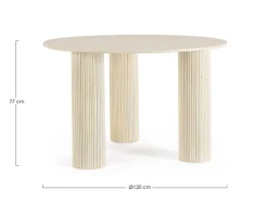 Hot Bizzotto TAVOLO IN LEGNO 6 PERSONE ROTONDO FISSO - DACCA