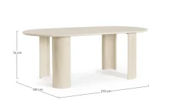 Online Bizzotto TAVOLO IN LEGNO 210x100 - ORLANDO