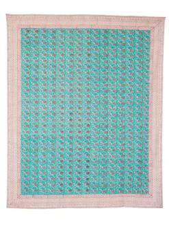 Best Bizzotto TELO COPRITUTTO EMELIE TURCHESE 220X260