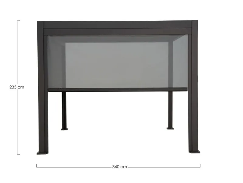 Online Bizzotto TENDA RULLO PERGOLA OCEAN LATO 3.6M ANTR