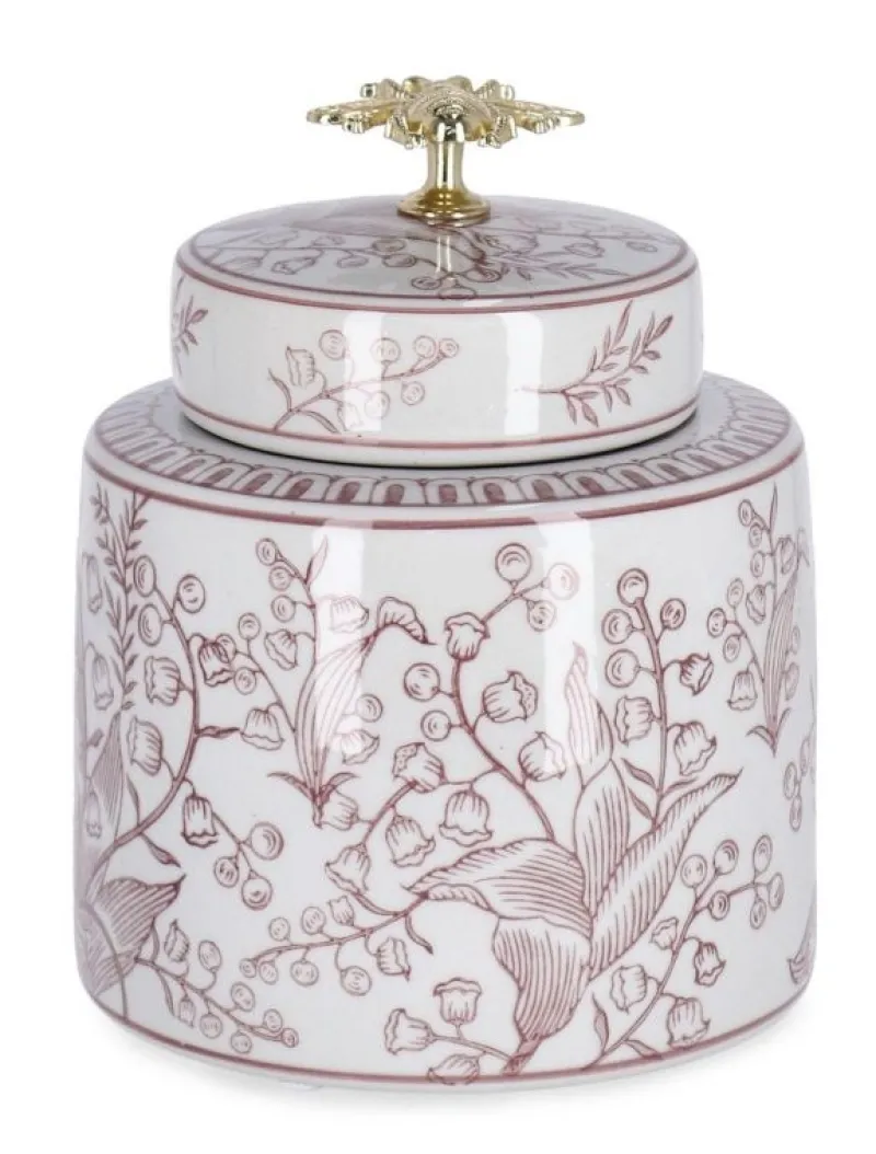 Sale Bizzotto VASO CAI C-TAPPO CIL ROSSO BIANCO H19