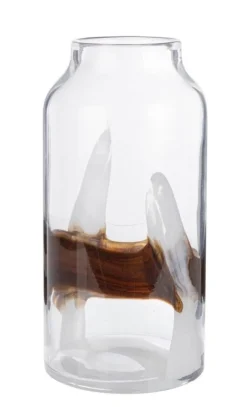 Discount Bizzotto VASO ERIDANUS VT BIANCO NERO H31