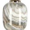 Best Bizzotto VASO MARSHA TO BIANCO GRIGIO ORO H36