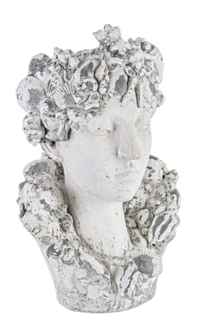 Bizzotto VASO TESTA DIVINITA' MAGNESIA H50