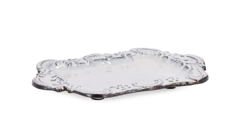 New Bizzotto VASSOIO DEC HIKARI ANTIQUE WHI 18,5X12,5