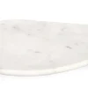 New Bizzotto VASSOIO DECORAT KANDY MARMO BIANCO 30X26