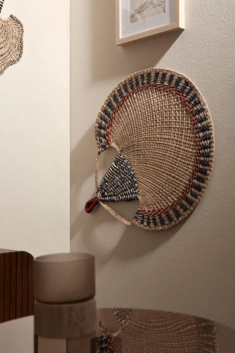 Bizzotto VENTAGLIO DEC PARETE NANKA BLU ROS 60X68